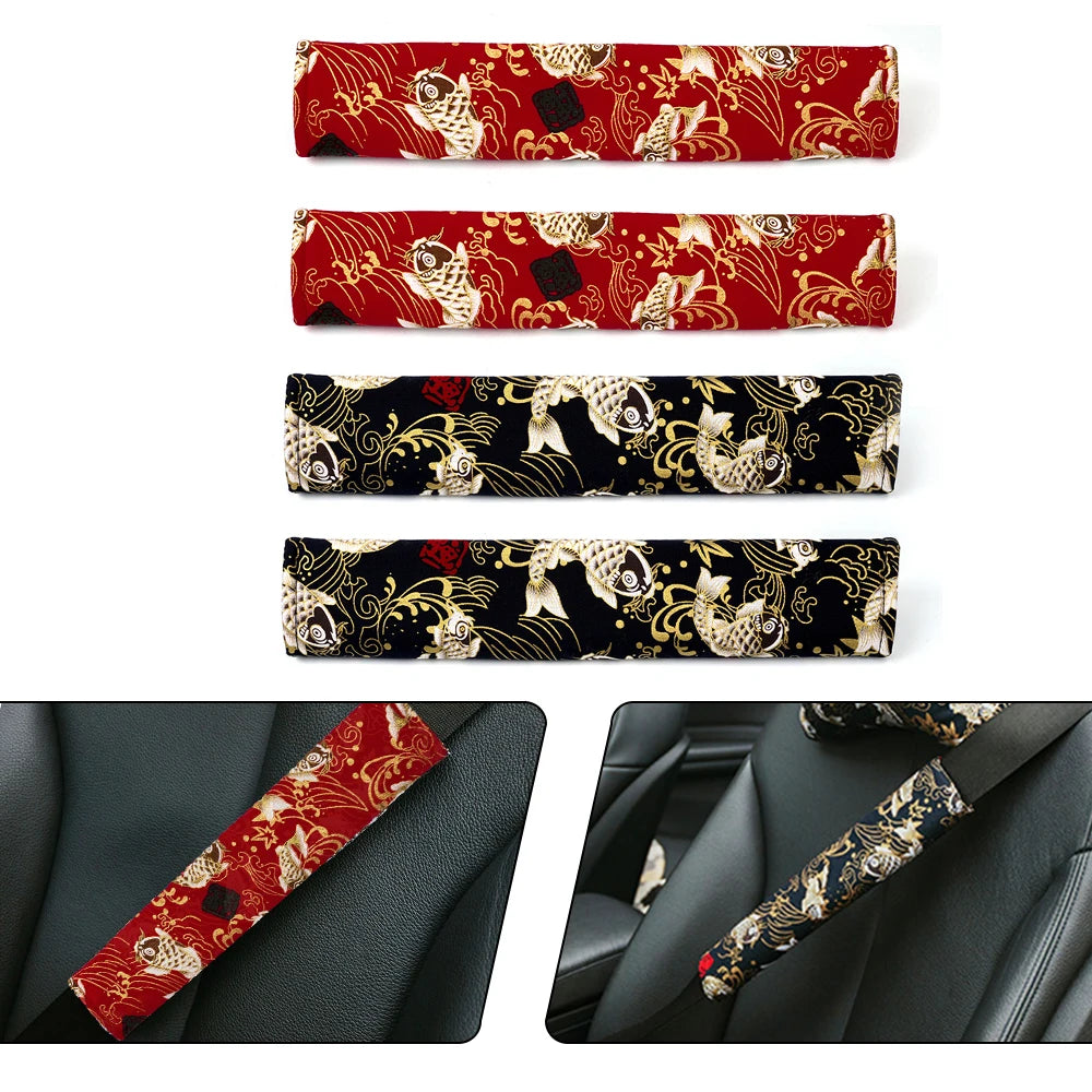 Universal 2PCS JDM Style Seat Belt Cover