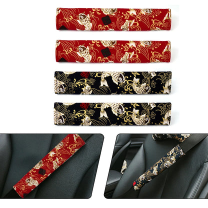 Universal 2PCS JDM Style Seat Belt Cover