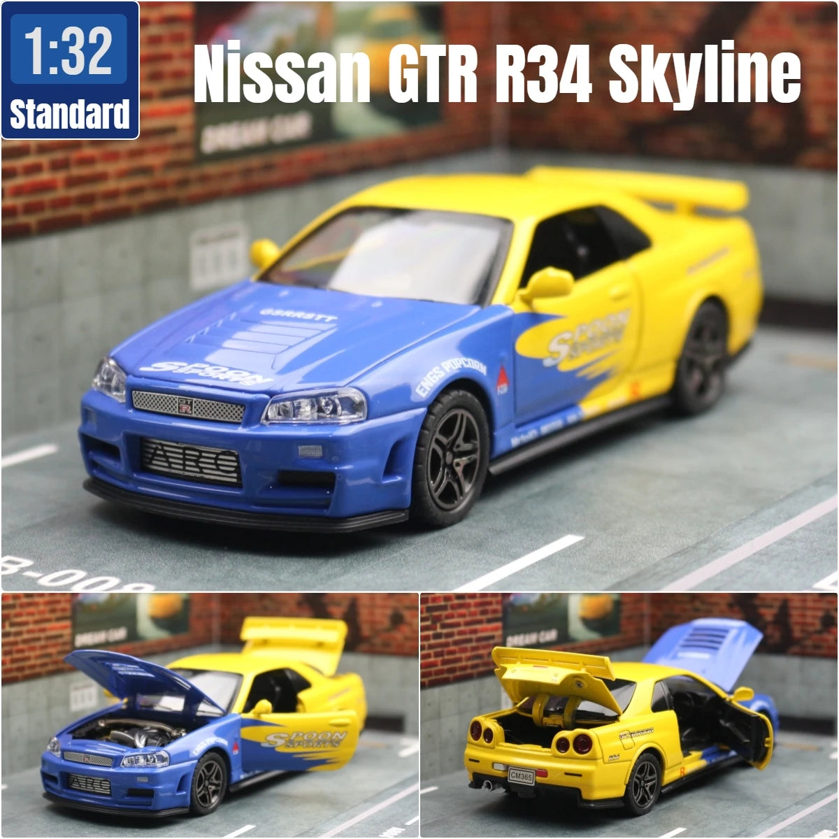 1/32 Nissan Skyline GTR R34 model