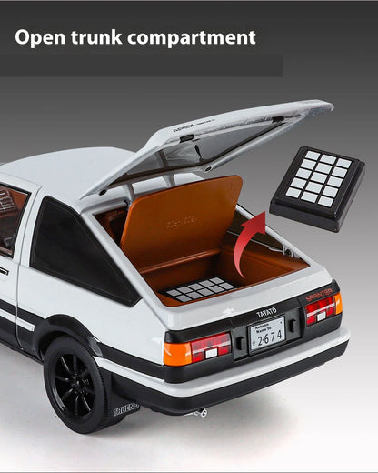 1:18 Initial D AE86 Alloy Car Model with Sound and Light