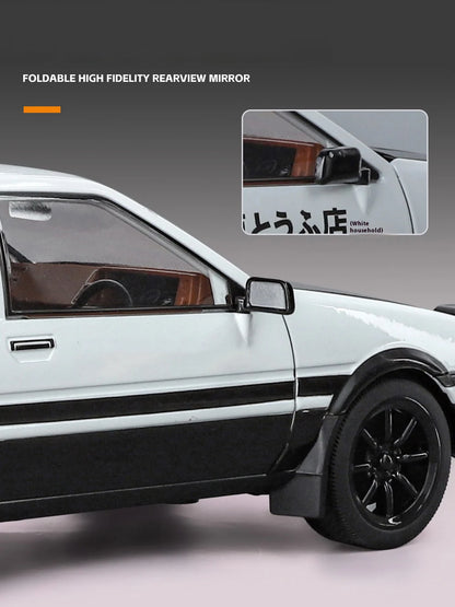 1:18 Initial D AE86 Alloy Car Model with Sound and Light
