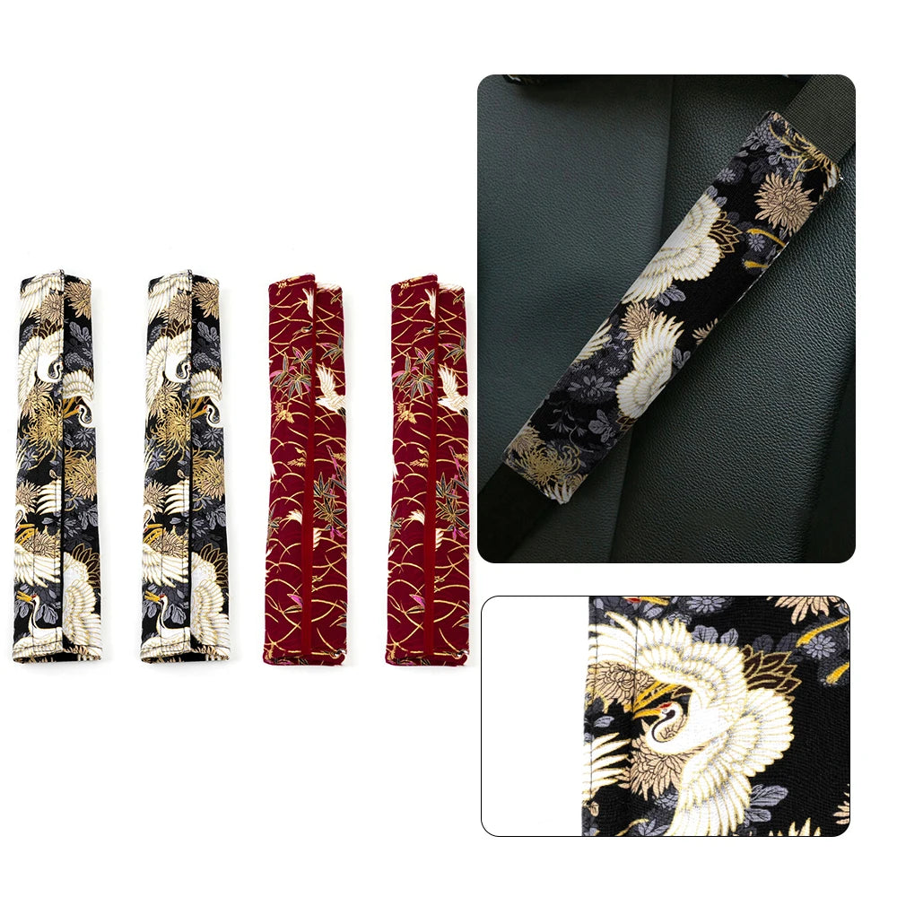 Universal 2PCS JDM Style Seat Belt Cover