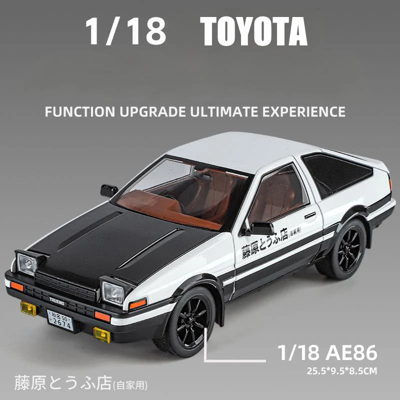 1:18 Initial D AE86 Alloy Car Model with Sound and Light