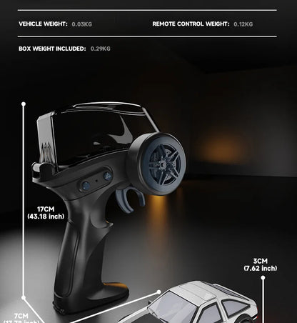 AE86 Mini Desktop Remote Control Drift Car 1:64 Scale