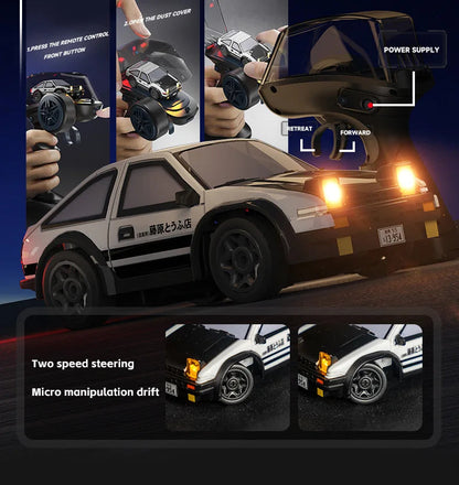AE86 Mini Desktop Remote Control Drift Car 1:64 Scale