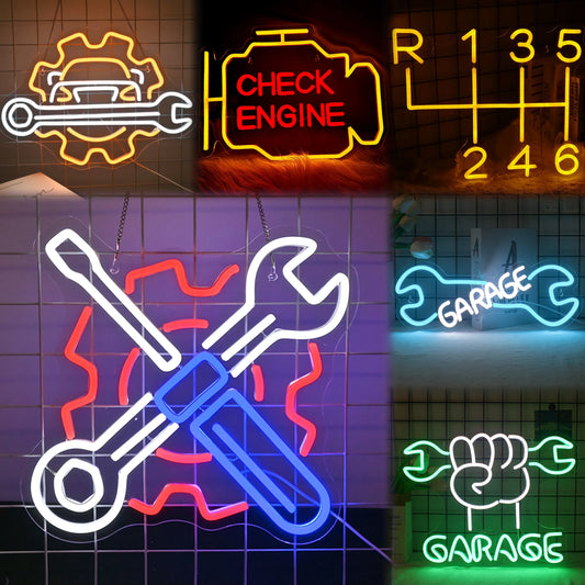 Automotive Neon Style Light Up Sign