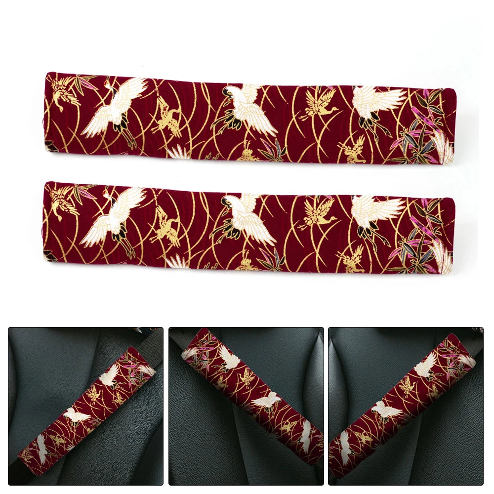 Universal 2PCS JDM Style Seat Belt Cover