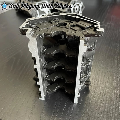 Engine Block Desk Organizer - Business Card & Pen Holder