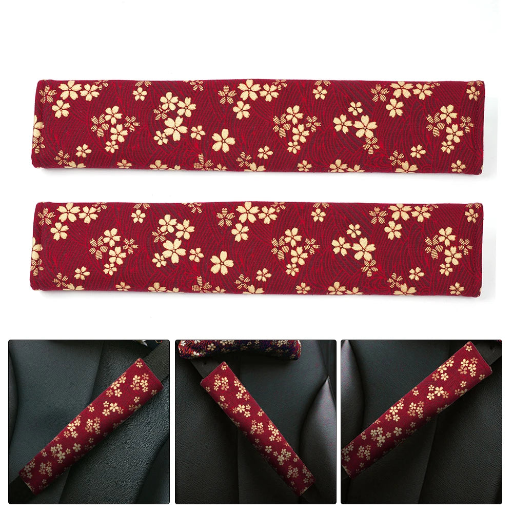 Universal 2PCS JDM Style Seat Belt Cover