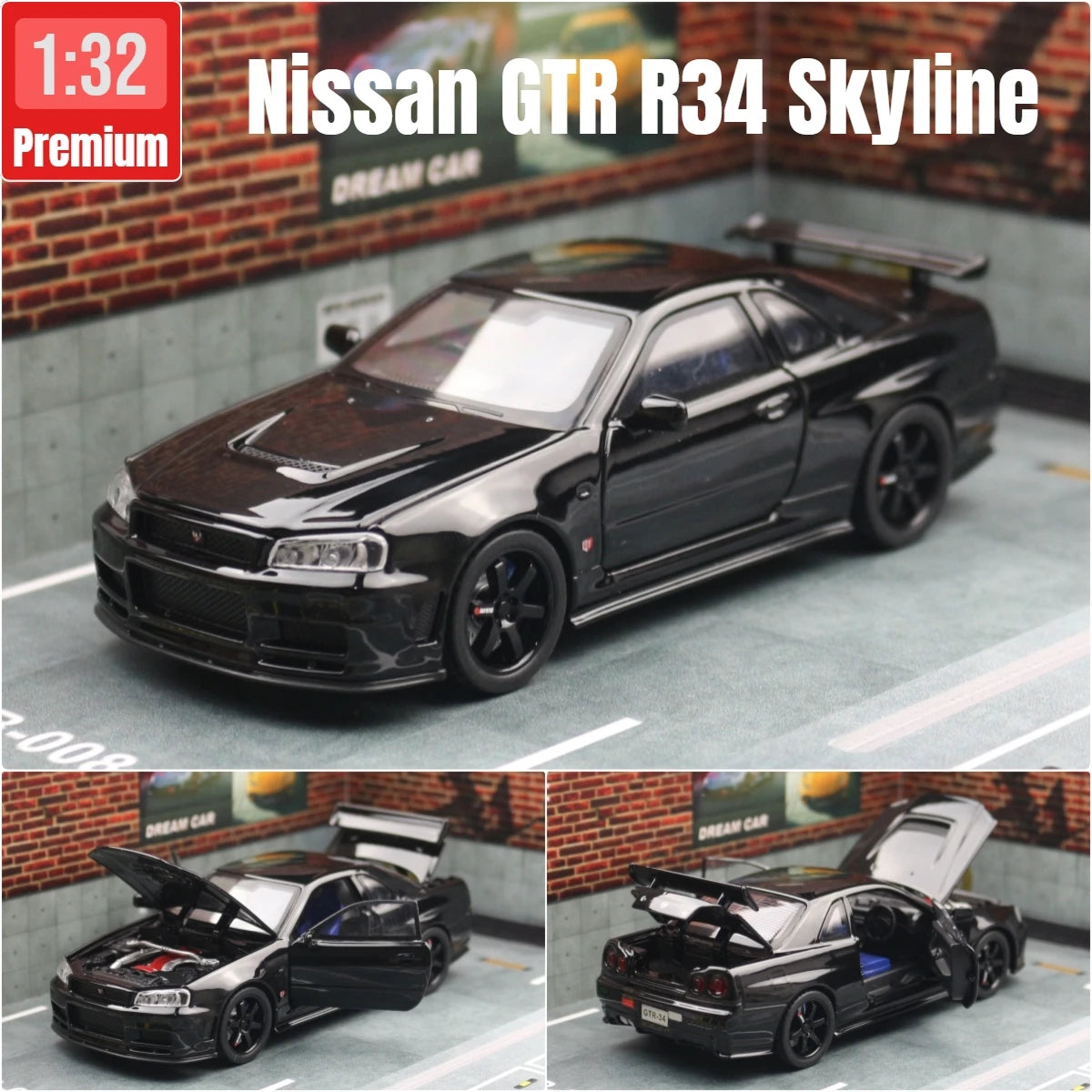 1/32 Nissan Skyline GTR R34 model