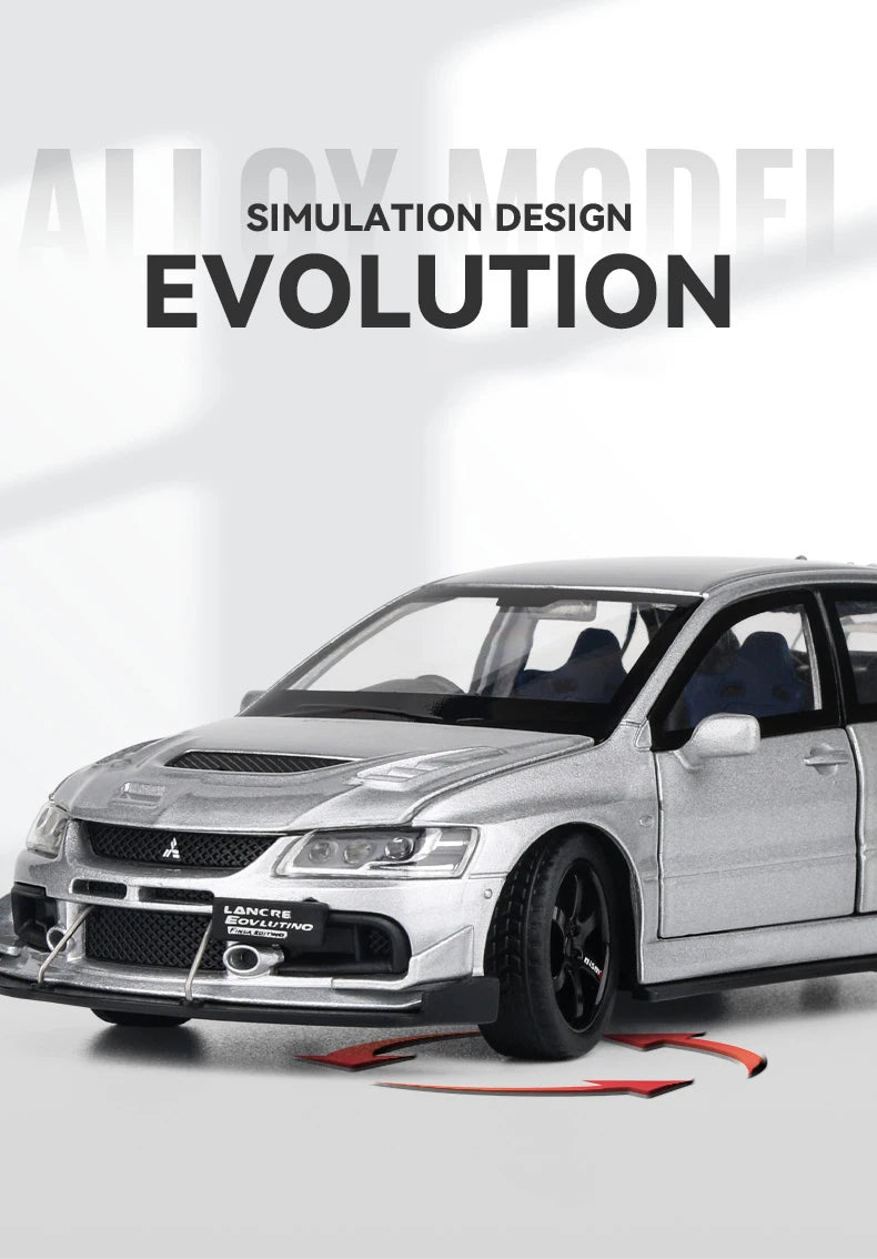 1:32 JDM Mitsubishi Lancer Evolution Alloy Model Car
