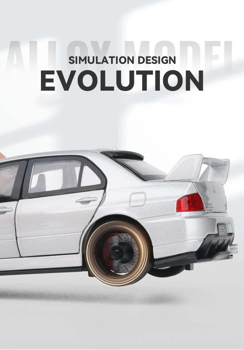 1:32 JDM Mitsubishi Lancer Evolution Alloy Model Car