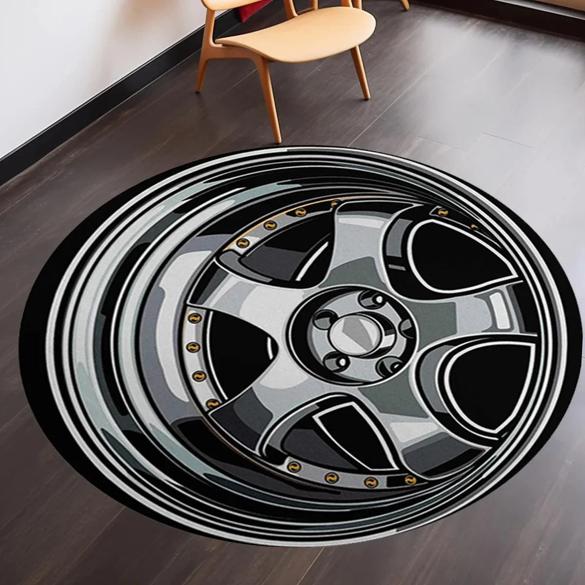 Jdm Wheel Rugs JDM Wheel Floor Mat – JDM Global Warehouse