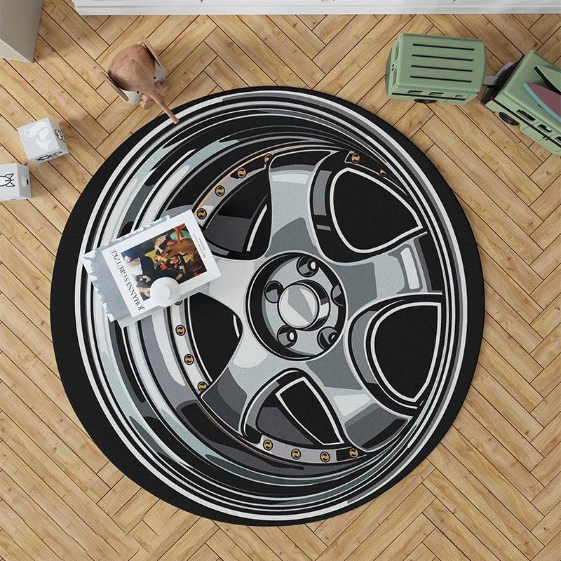 Jdm Wheel Rugs JDM Wheel Floor Mat – JDM Global Warehouse