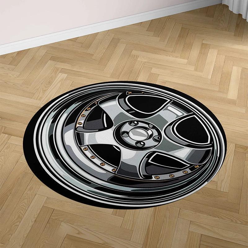 Jdm Wheel Rugs JDM Wheel Floor Mat – JDM Global Warehouse