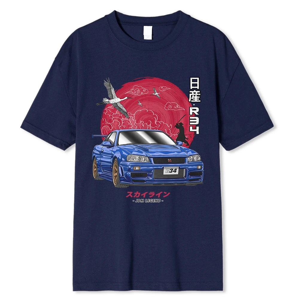 Nissan Skyline R34 GTR T Shirt - JDM Global Warehouse