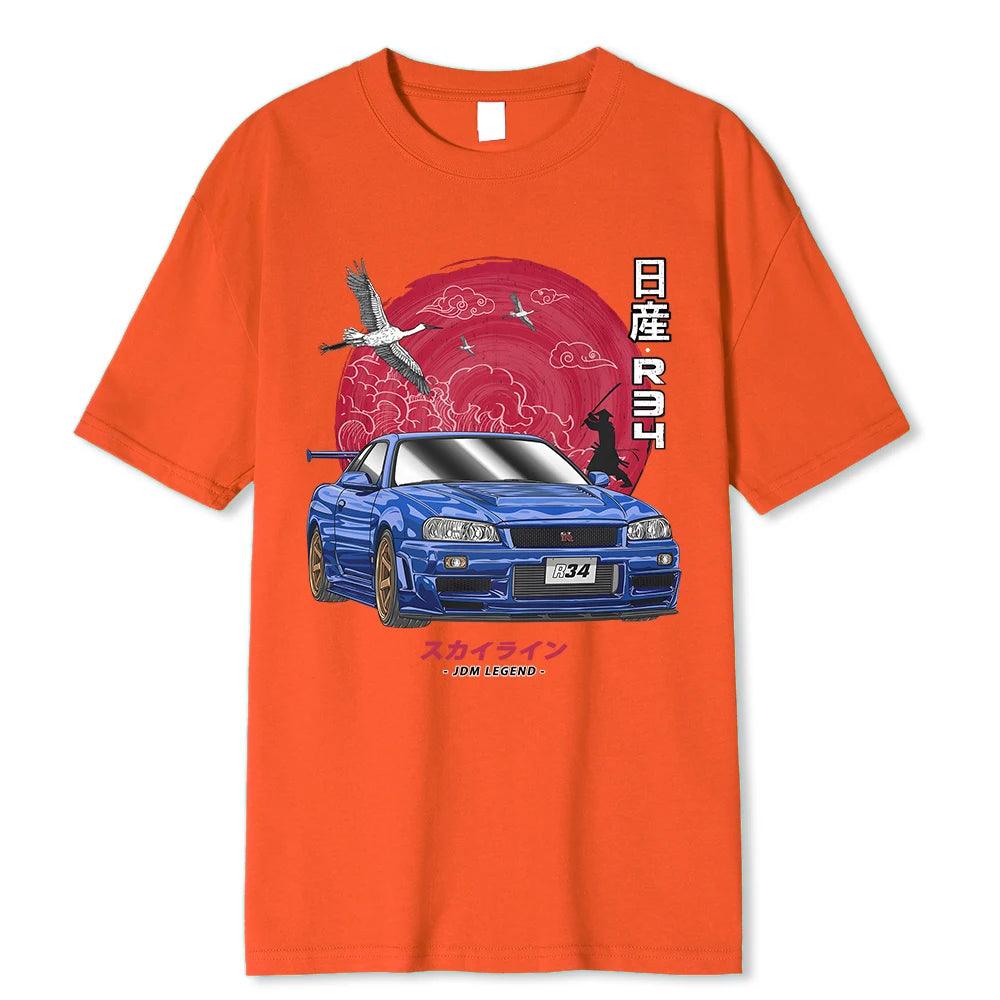 Nissan Skyline R34 GTR T Shirt - JDM Global Warehouse