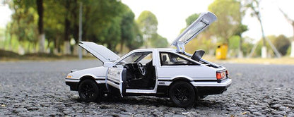 1:28 Toyota AE86 diecast pull back car with working lights! - JDM Global Warehouse