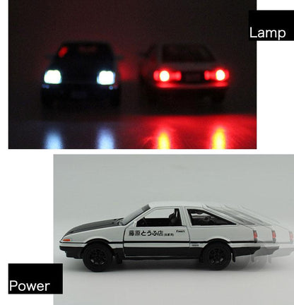 1:28 Toyota AE86 diecast pull back car with working lights! - JDM Global Warehouse