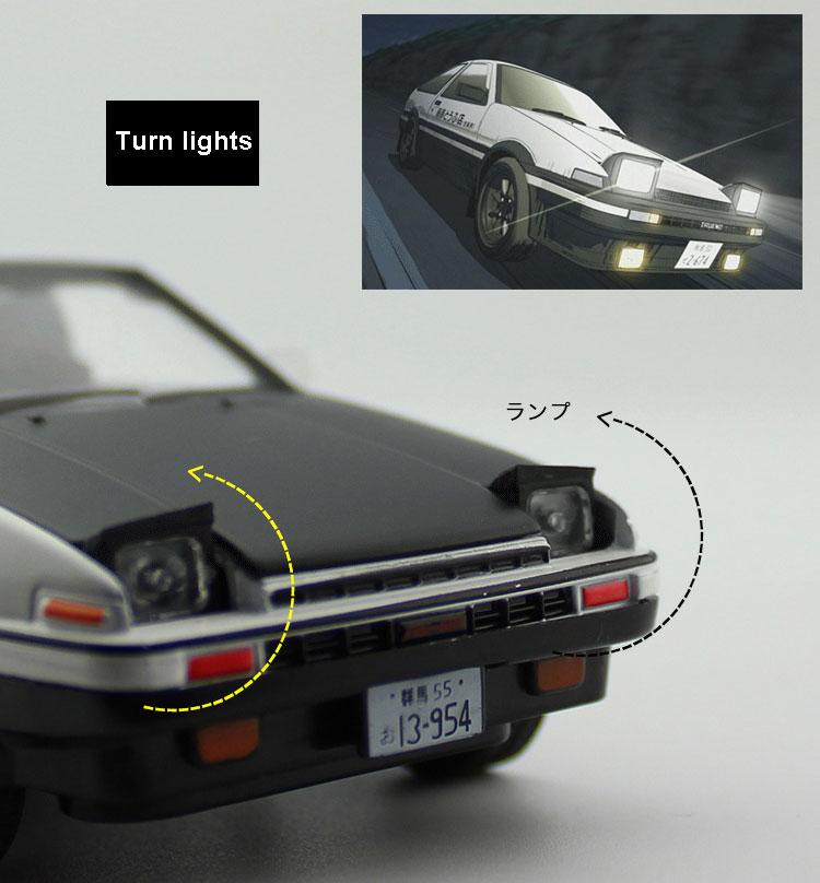 1:28 Toyota AE86 diecast pull back car with working lights! - JDM Global Warehouse