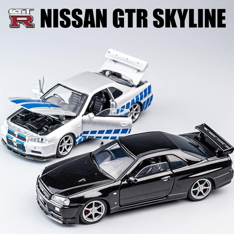 1:32 Nissan Skyline R34 GTR alloy model car - JDM Global Warehouse