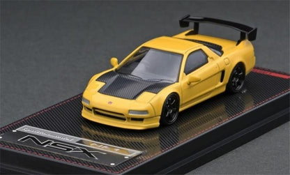 1:64 Honda NSX (NA1) Matte Yellow Diecast Model Car - JDM Global Warehouse