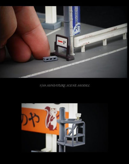 1:64 Japanese street car park scene - JDM Global Warehouse