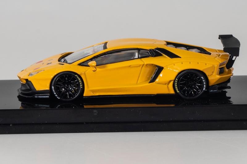 1:64 Liberty Walk Lamborghini Aventador LB700 Pikachu Yellow Diecast Model Car - JDM Global Warehouse