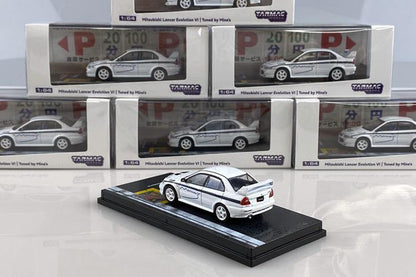 1:64 Mine's Mitsubishi Lancer EVO VI White Diecast Model Car - JDM Global Warehouse