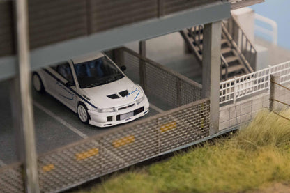 1:64 Mine's Mitsubishi Lancer EVO VI White Diecast Model Car - JDM Global Warehouse