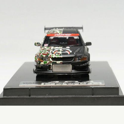 1:64 Mitsubishi Lancer Evo VII - Voltex, black and BAPE camo - JDM Global Warehouse