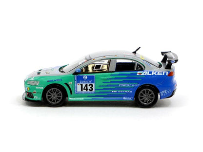 1:64 Mitsubishi Lancer Evo X Nurburgring 24H #143 Diecast Model Car - JDM Global Warehouse