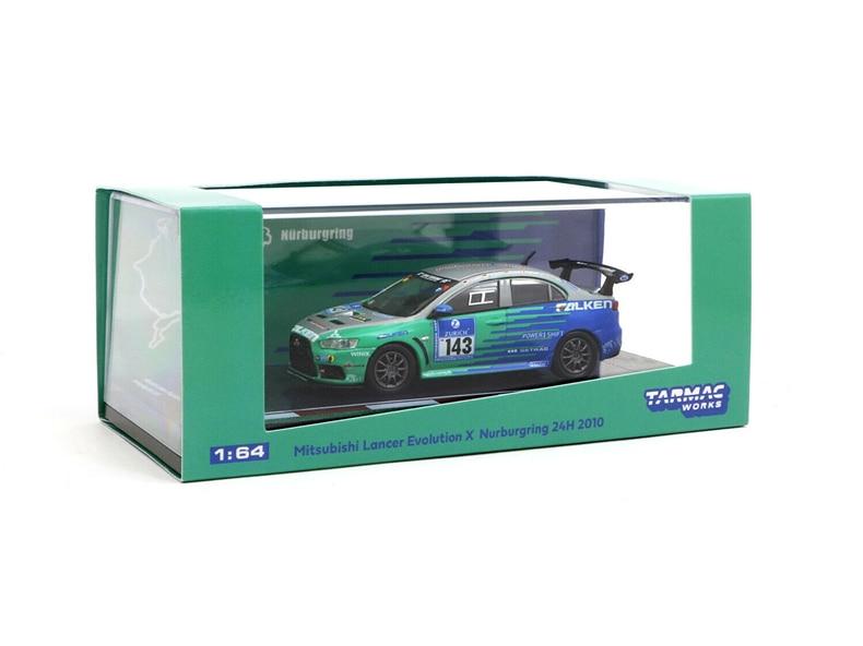 1:64 Mitsubishi Lancer Evo X Nurburgring 24H #143 Diecast Model Car - JDM Global Warehouse