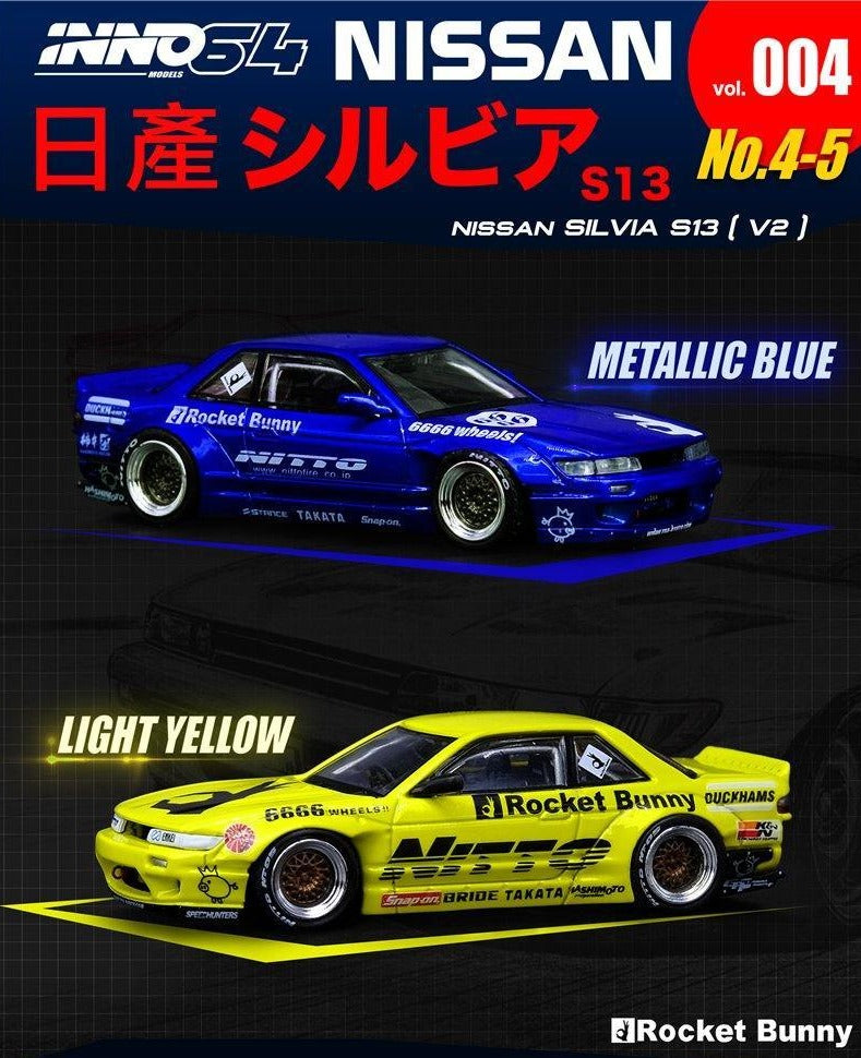 1:64 Nissan Silvia S13 Pandem / Rocket Bunny V2 scale model - JDM Global Warehouse