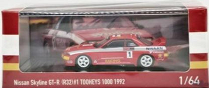 1:64 Nissan Skyline GT-R R32 #1 Tooheys 1000 1992 Diecast Model Car - JDM Global Warehouse