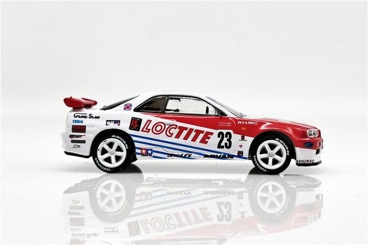 1:64 Nissan Skyline GT-R R34 Loctite Nismo 1999 die-cast model car - JDM Global Warehouse