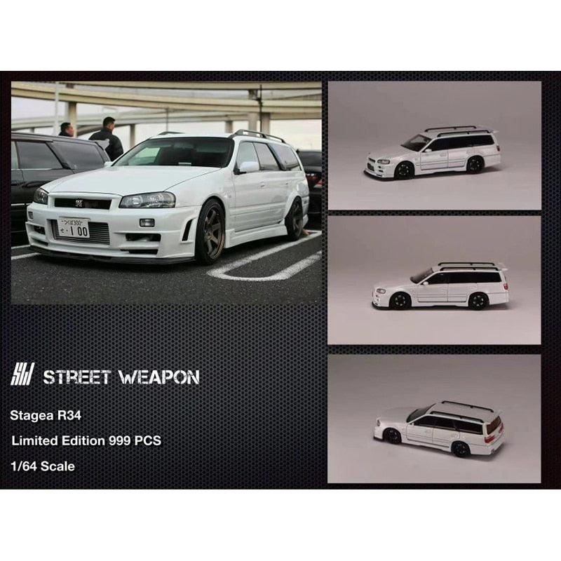 1:64 Nissan Stagea R34 facelift scale model - JDM Global Warehouse