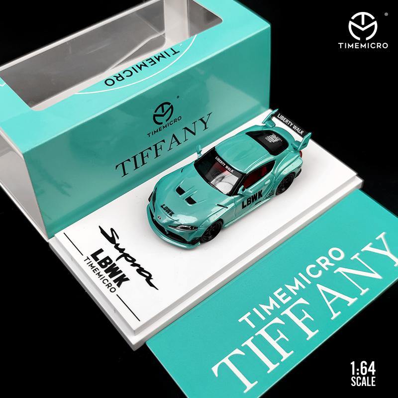 1:64 Pandem / Rocket Bunny Mazda RX-7 / LBWK Toyota Supra model car - Tiffany Blue - JDM Global Warehouse