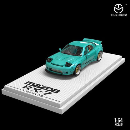 1:64 Pandem / Rocket Bunny Mazda RX-7 / LBWK Toyota Supra model car - Tiffany Blue - JDM Global Warehouse