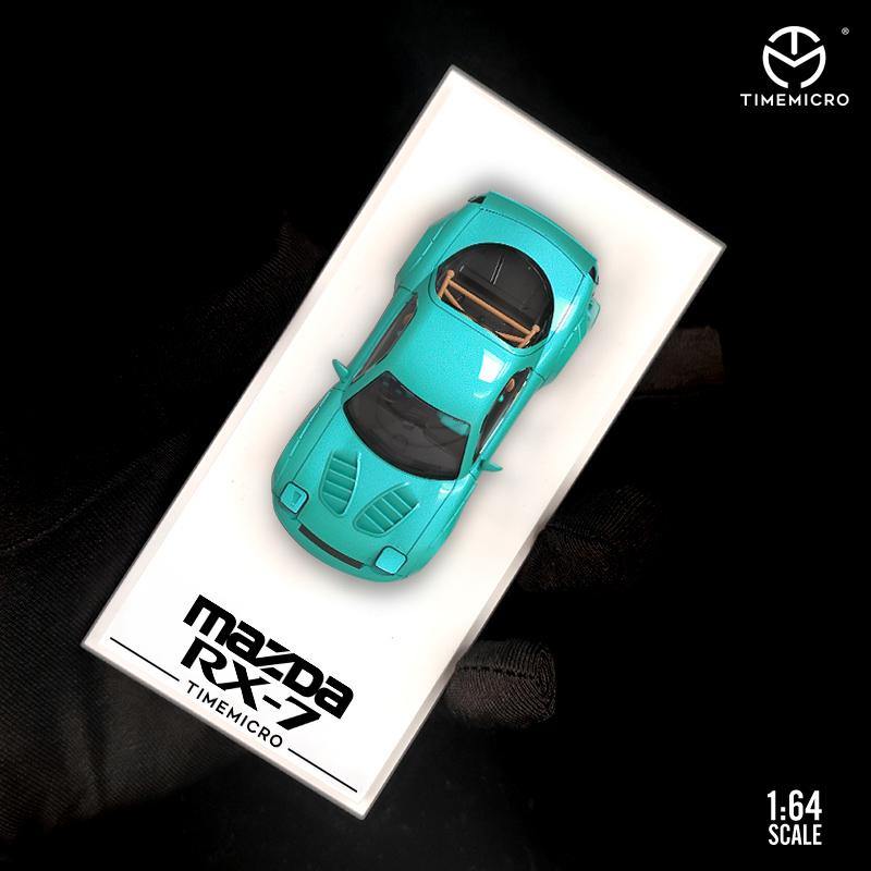 1:64 Pandem / Rocket Bunny Mazda RX-7 / LBWK Toyota Supra model car - Tiffany Blue - JDM Global Warehouse