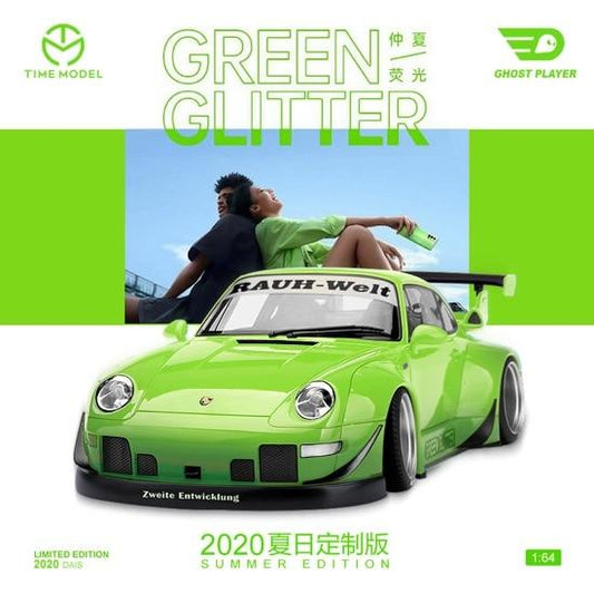 1:64 Porsche RWB 993 Green 2020 Edition DieCast Model Car - JDM Global Warehouse