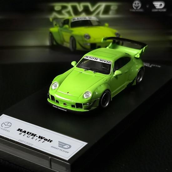 1:64 Porsche RWB 993 Green 2020 Edition DieCast Model Car - JDM Global Warehouse