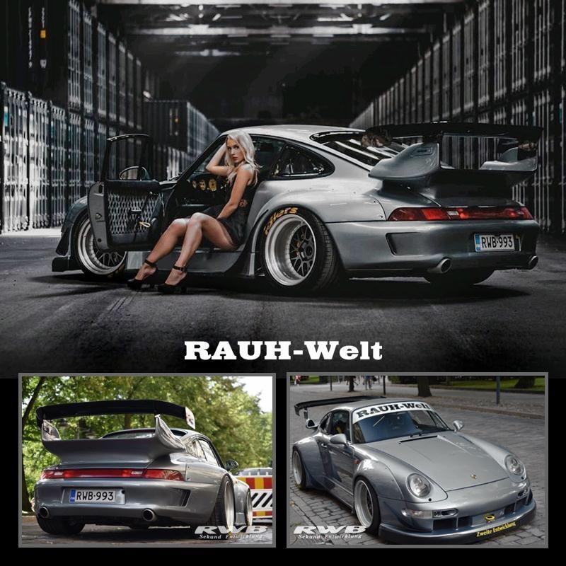 1:64 Rauh-Welt Begriff RWB 993 Gray DieCast Model Car - JDM Global Warehouse