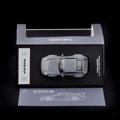 1:64 Rauh-Welt Begriff RWB 993 Gray DieCast Model Car - JDM Global Warehouse