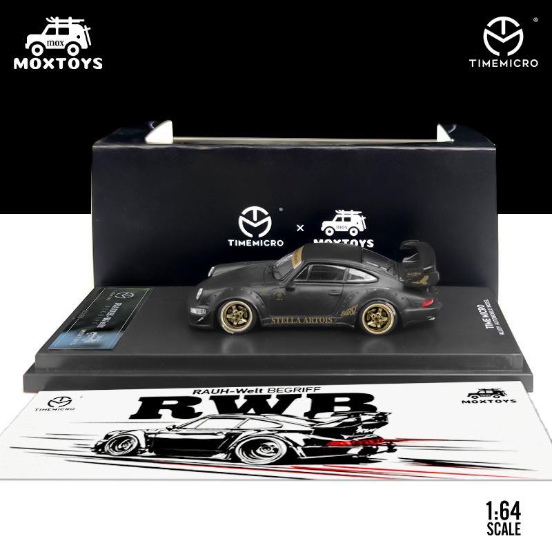 1:64 RWB 964, RWB48 & Stella Artois matte black scale model - JDM Global Warehouse