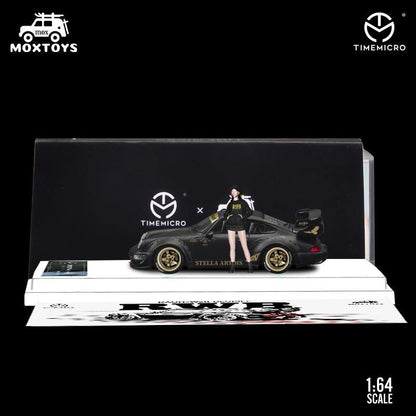 1:64 RWB 964, RWB48 & Stella Artois matte black scale model - JDM Global Warehouse