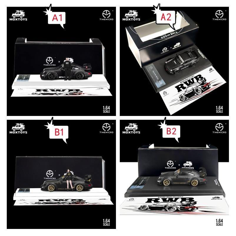 1:64 RWB 964, RWB48 & Stella Artois matte black scale model - JDM Global Warehouse