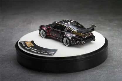 1:64 RWB Porsche 911 RAUH-Welt 964 Sakura Black Diecast Model Car - JDM Global Warehouse