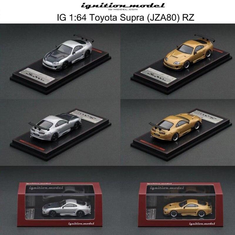 1:64 Toyota Supra (JZA80) RZ gold/silver Diecast Model Car - JDM Global Warehouse