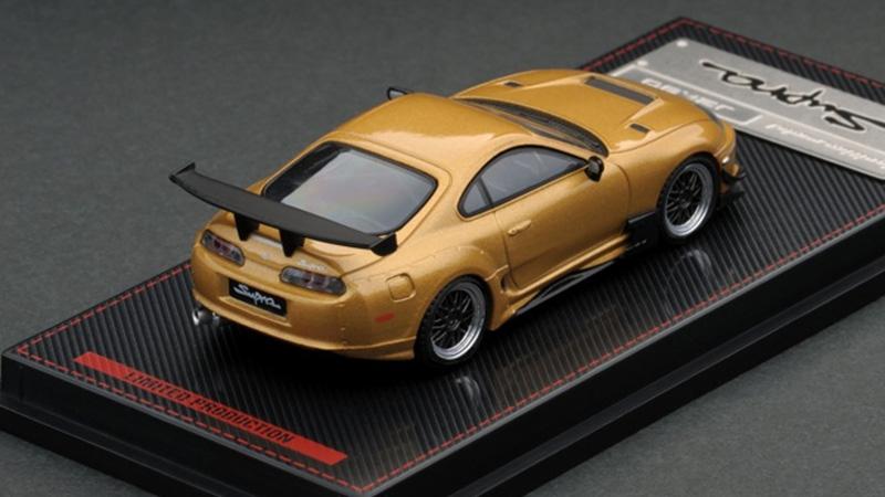 1:64 Toyota Supra (JZA80) RZ gold/silver Diecast Model Car - JDM Global Warehouse